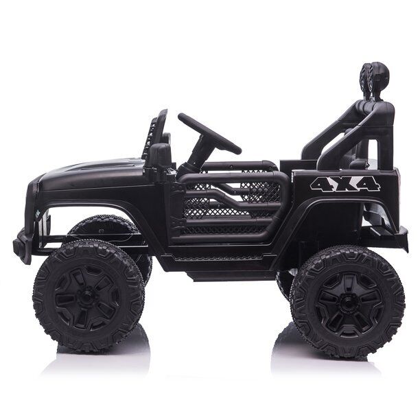 Adventure-Ready 12V Electric Jeep for Kids with Remote Control and 3-Speed Options