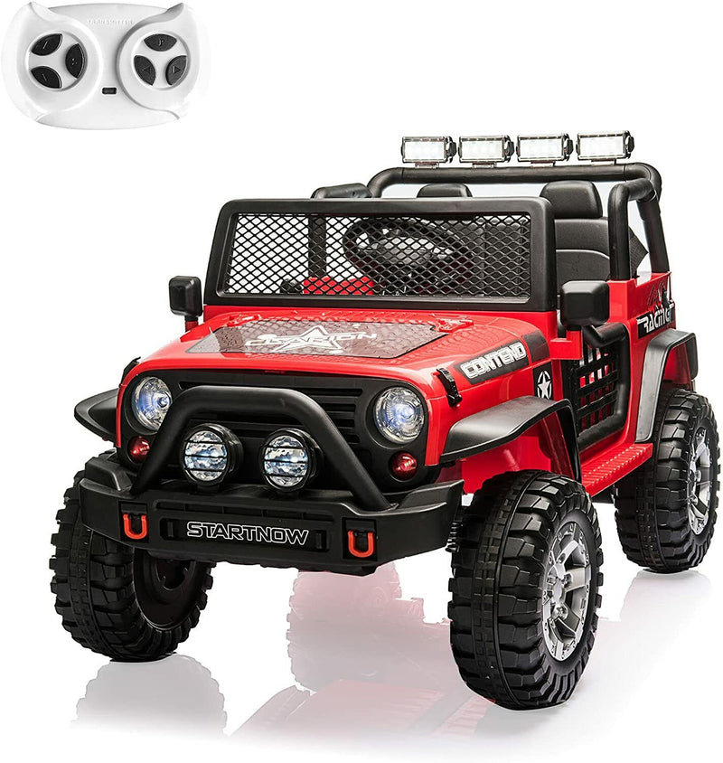 Adventure-Ready 2 Seater Electric Ride-On Jeep for Kids with Remote Control
