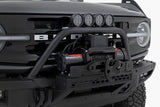 Safari Bar | 3.5" Round LED (Quad) | Black | Amber DRL | OE Modular Steel | Ford Bronco (21-24)
