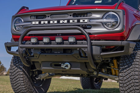 Nudge Bar | 3 Inch Wide Angle Led (x4) | Oe Modular Steel | Ford Bronco (21-24)