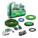 4-GA Amplifier Installation Wiring Kit - Green DS18