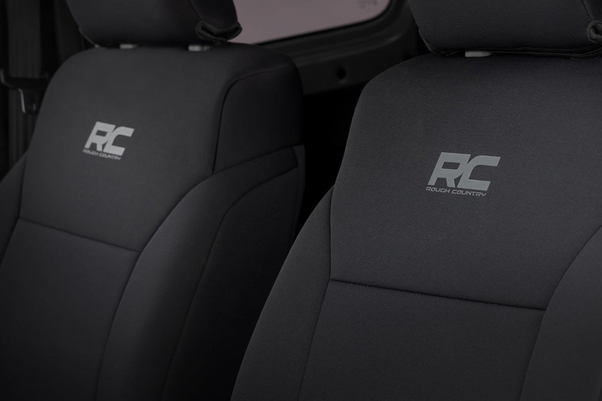 Rough Country Neoprene Seat Covers for Suzuki Jimny 4-Door (2018-2025)