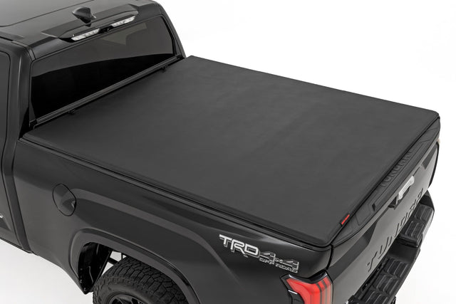 Rough Country Soft Tri-Fold Bed Cover for Toyota Tundra 2022-2026