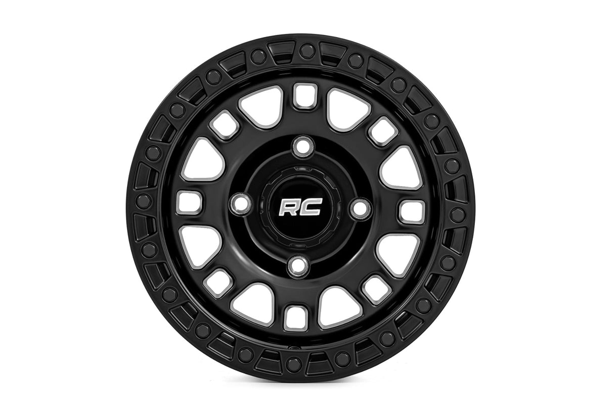 Rough Country 82 Series UTV Wheel 15x7 4x110 +10mm Semi Gloss Black
