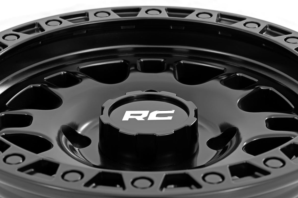 Rough Country 82 Series 15x7 UTV Wheel 5x4.5 +10mm Black