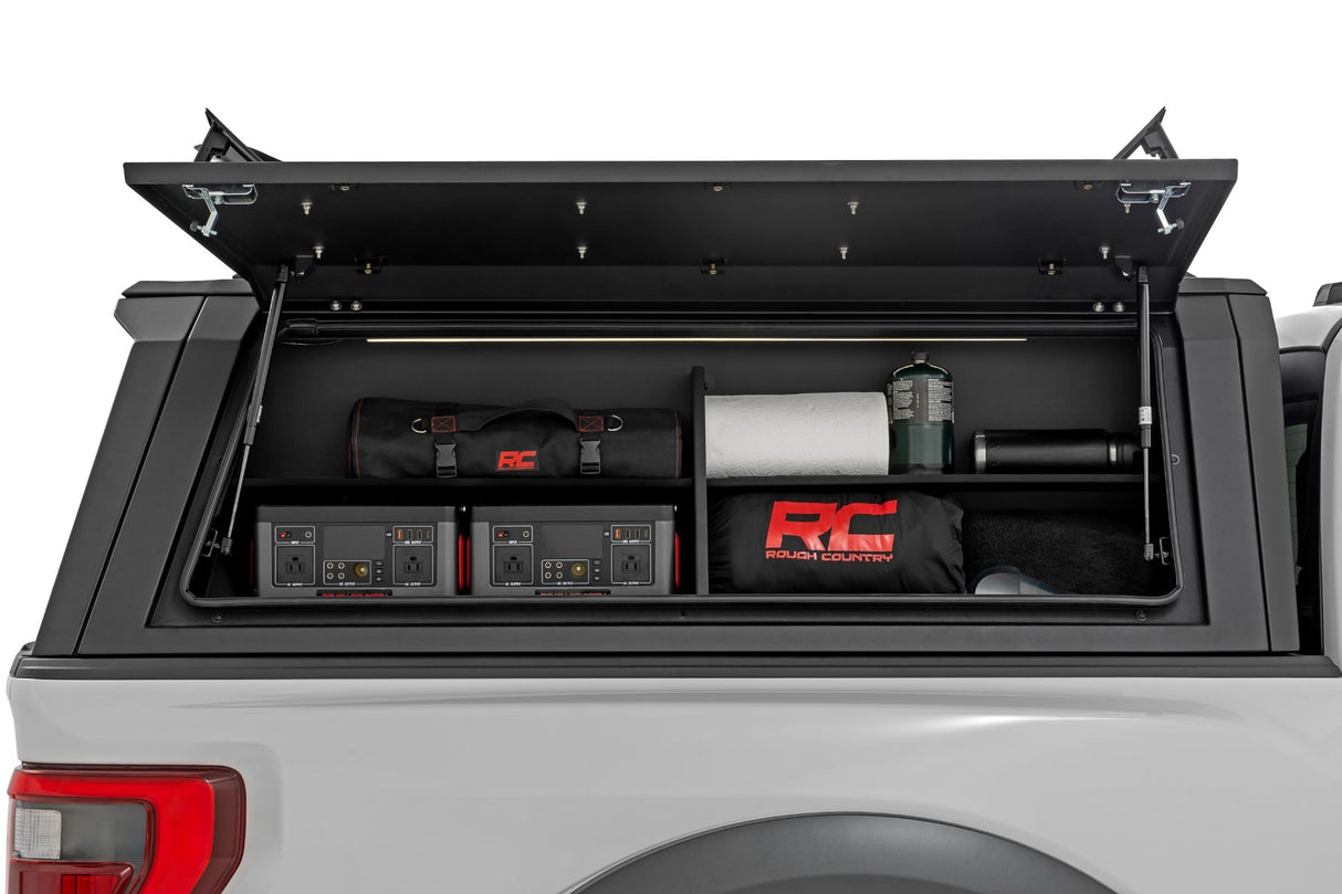 Rough Country Bed Cap Side Shelf Storage Bin Passengers Side