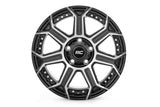 Rough Country 89 Series Wheel Black Machined Gun Metal 17x9