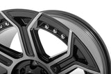Rough Country 89 Series Wheel Black Machined Gun Metal 17x9