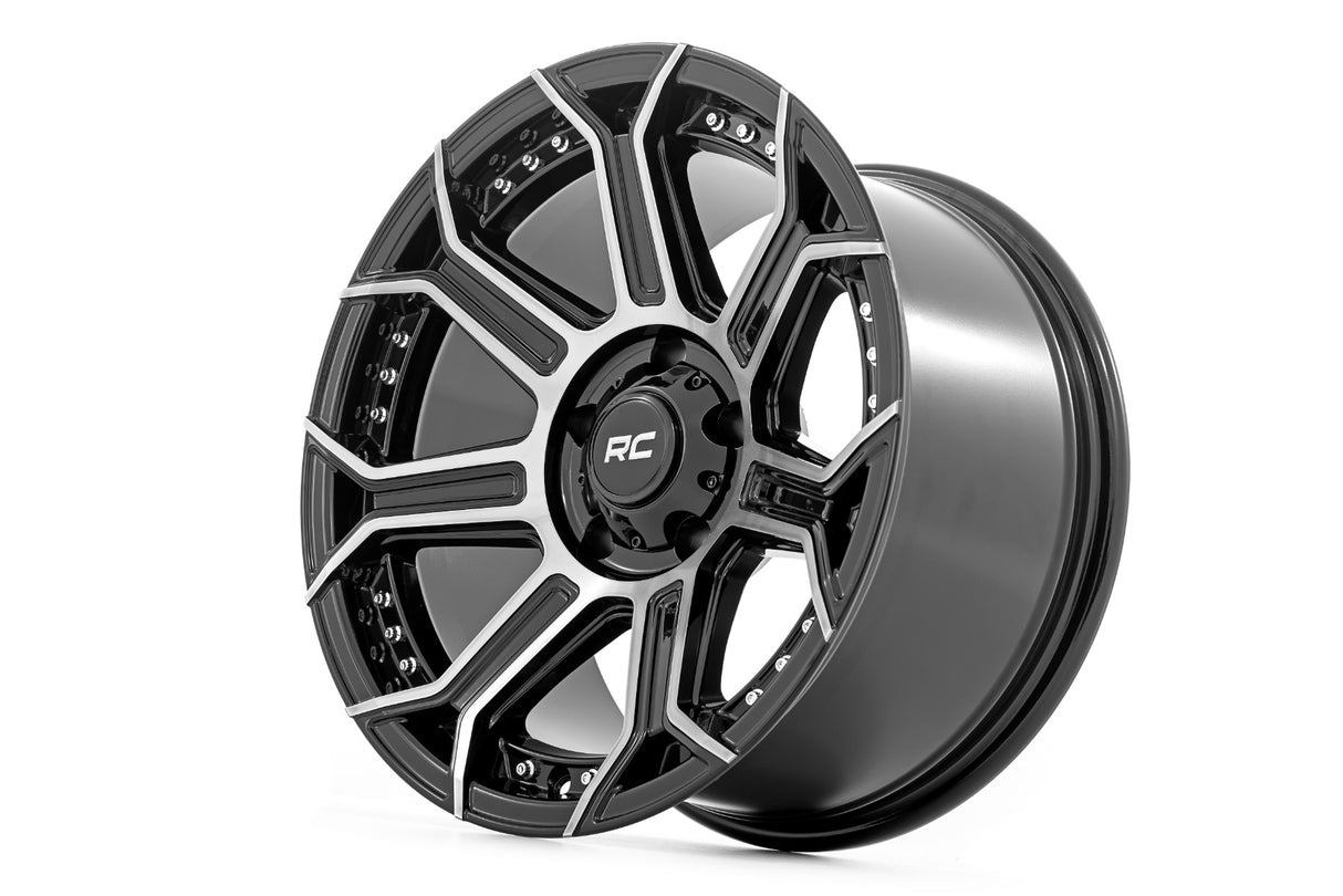 Rough Country 89 Series Wheel Black Machined Gun Metal 17x9