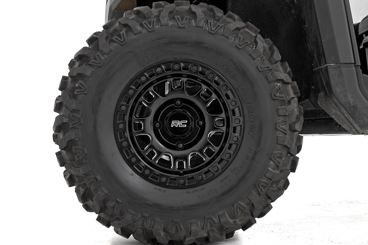 Rough Country 82 Series UTV Wheel 15x7 4x110 +10mm Semi Gloss Black