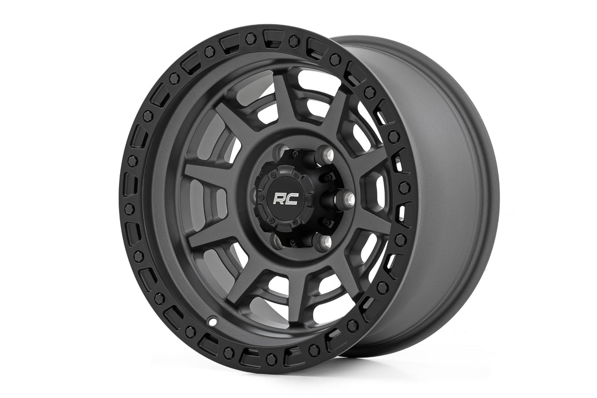 Rough Country 85 Series Simulated Beadlock Wheel 17x9 5x5.0