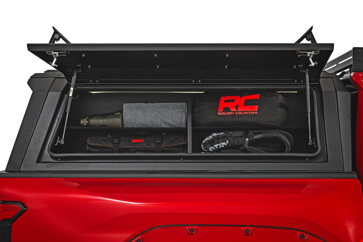 Rough Country Bed Cap Side Shelf Storage Bin Toyota Tacoma 24-26