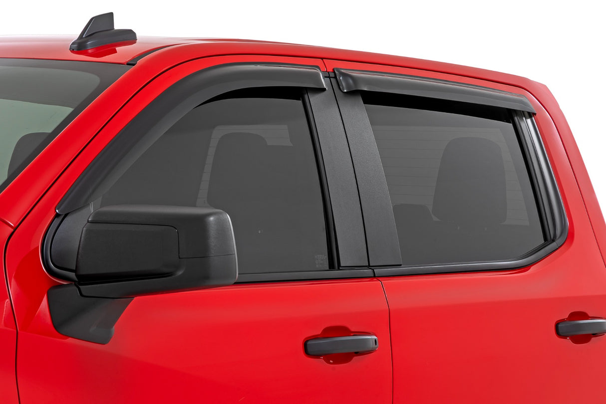 Rough Country Side Window Deflectors for Chevy/GMC 1500/2500HD/3500HD 19-26