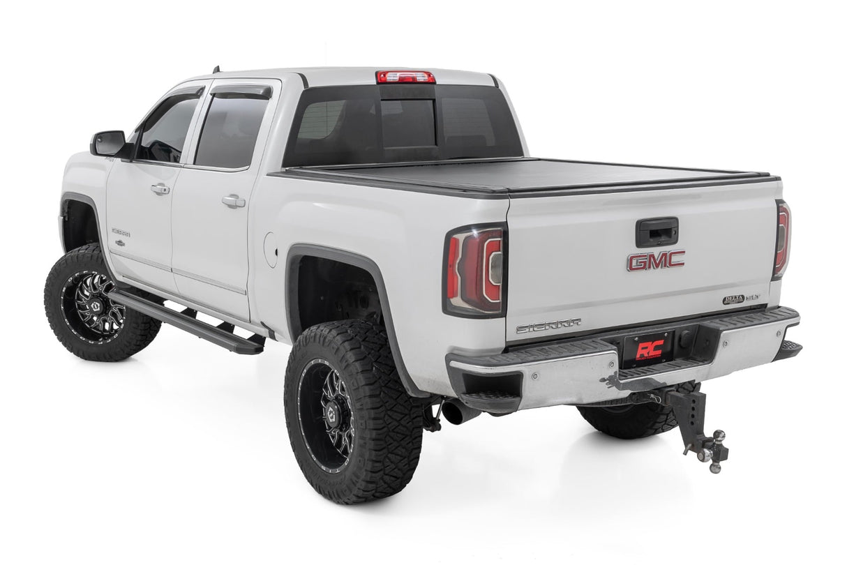 Rough Country Multi-Color LED Running Boards Chevy GMC Crew Cab