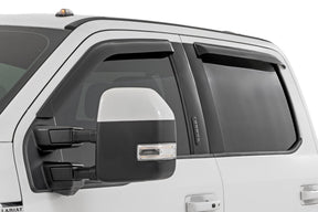 Rough Country Side Window Deflectors Ford F-150 F-250 F-350 Raptor