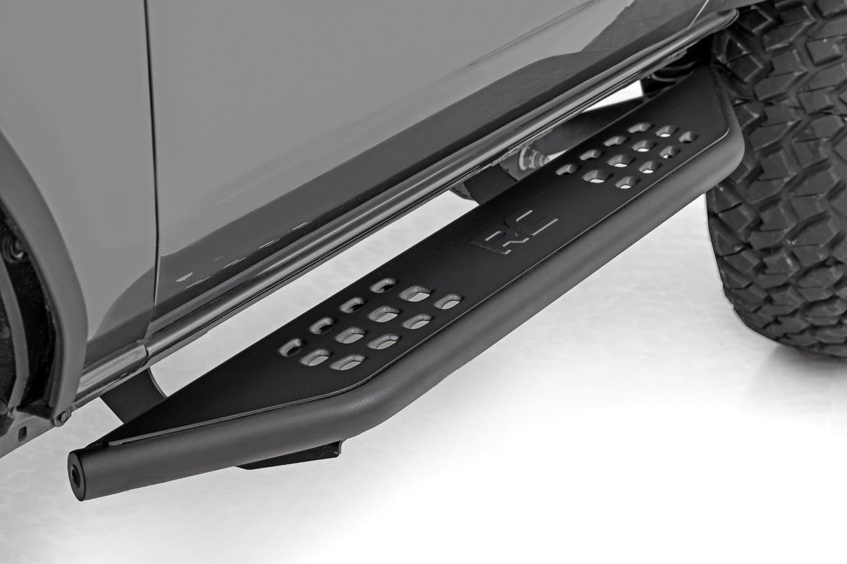 Rough Country OV2 Running Boards Side Step Bars 2-Door Ford Bronco 4WD 2021-2026 14004