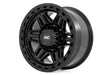 Rough Country 76 Series 17x9 Wheel Simulated Beadlock Gloss Black