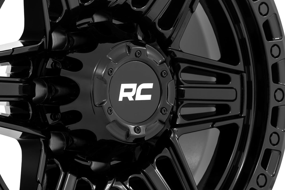 Rough Country 76 Series Wheel 17x9 Gloss Black 5x5 -12mm