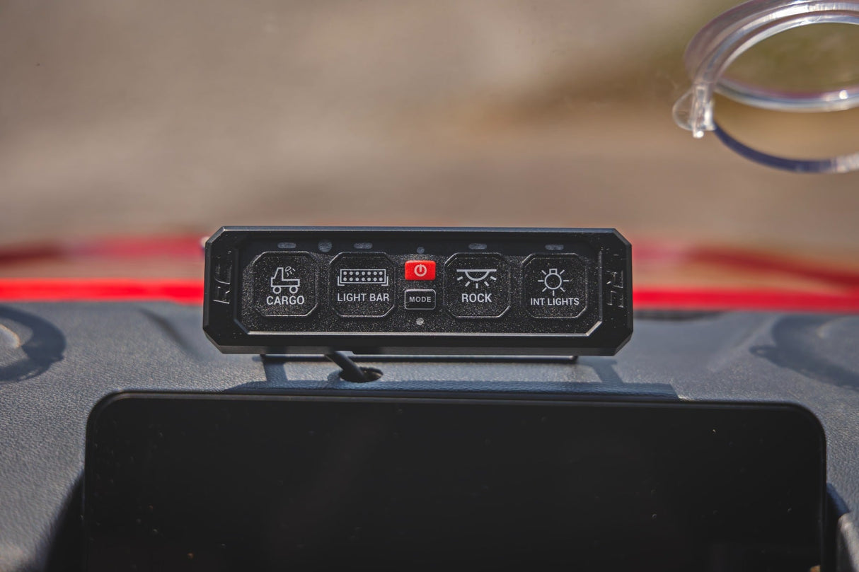 Rough Country 4 Gang Switch Panel RGB Backlit Buttons