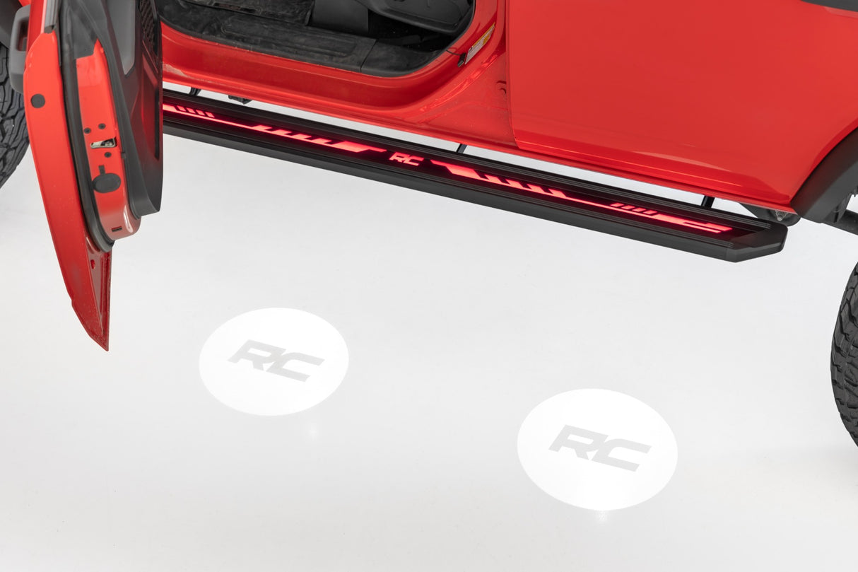 Rough Country Multi-Color LED Running Boards for 2021-2026 Ford Bronco