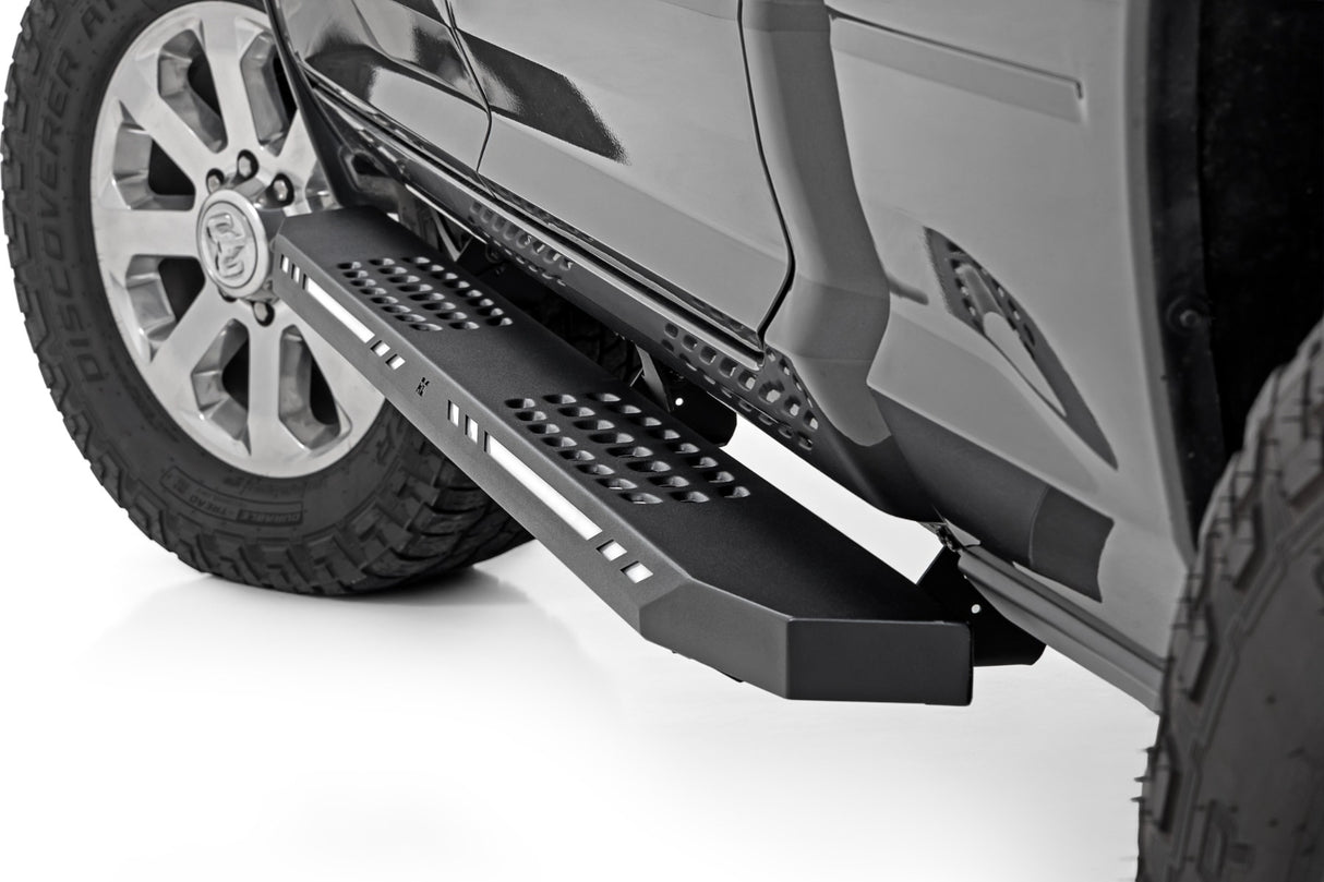 Rough Country AC2 Running Boards Amber/White LED for Ram 1500 2019-2026