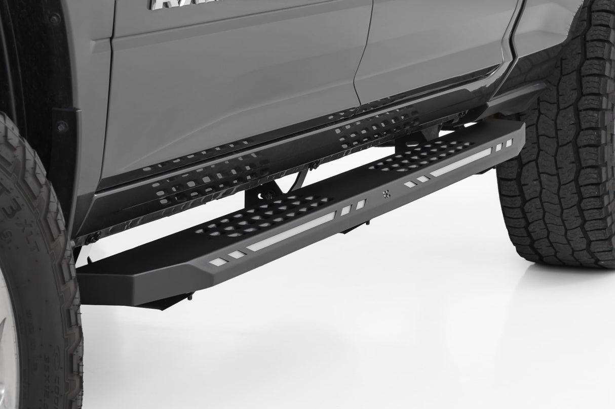 Rough Country AC2 Running Boards Amber/White LED for Ram 1500 2019-2026