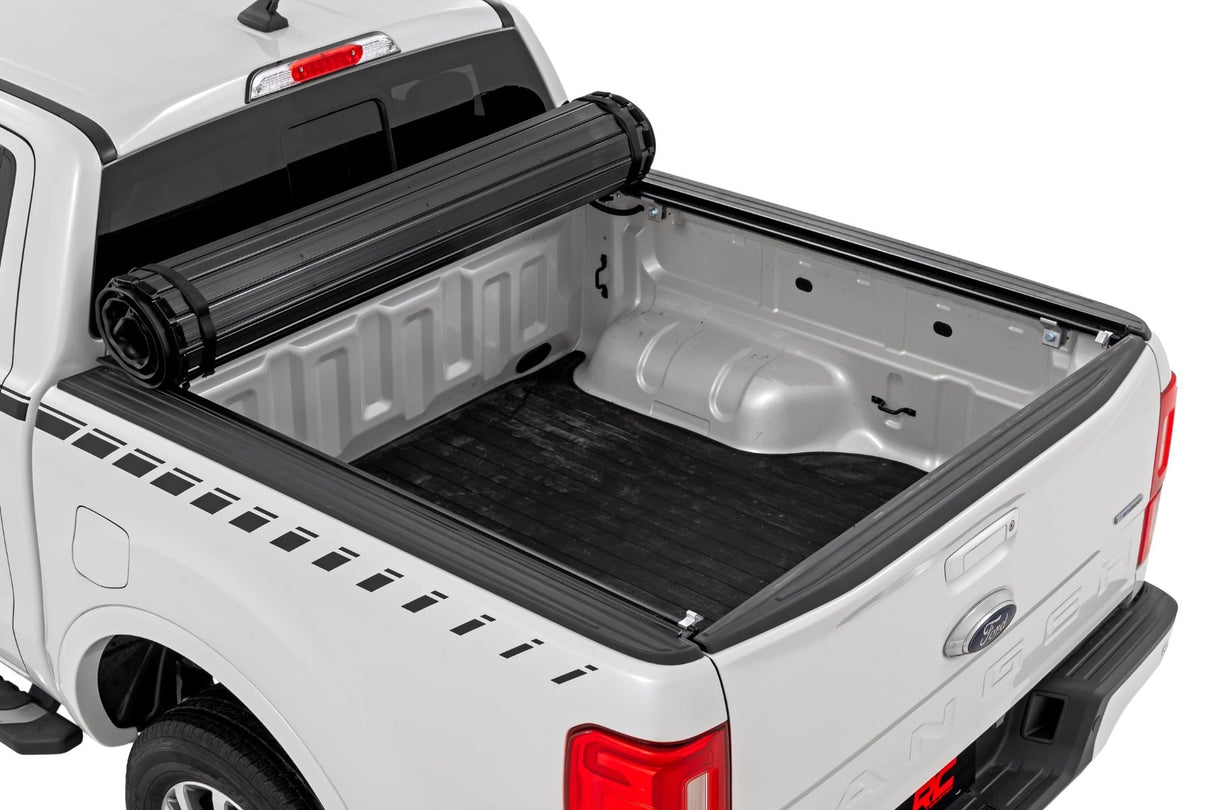 Rough Country Hard Roll-Up Bed Cover for 2019-2023 Ford Ranger