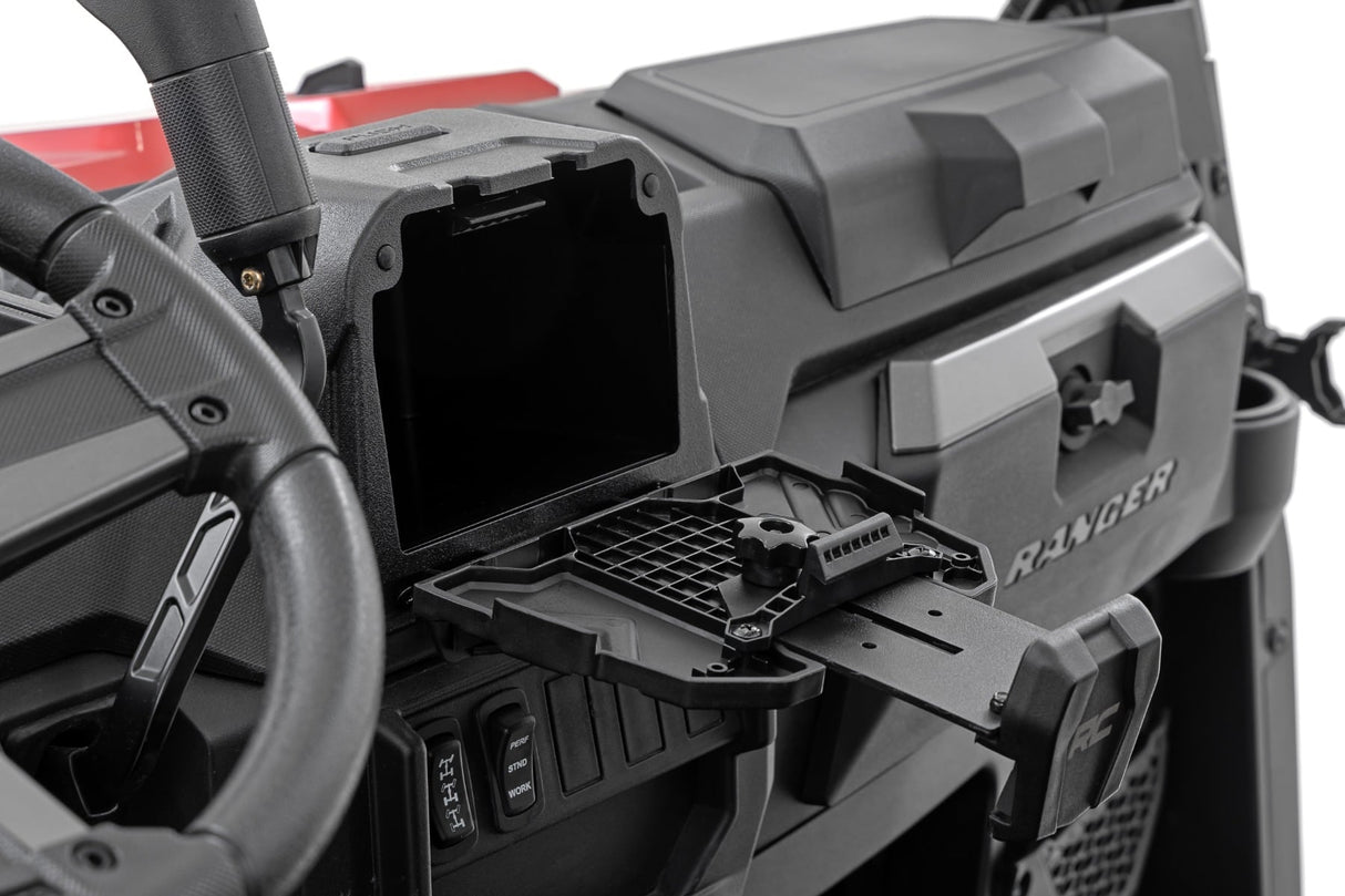Rough Country Center Console Storage Box and Tablet Holder for Polaris Ranger