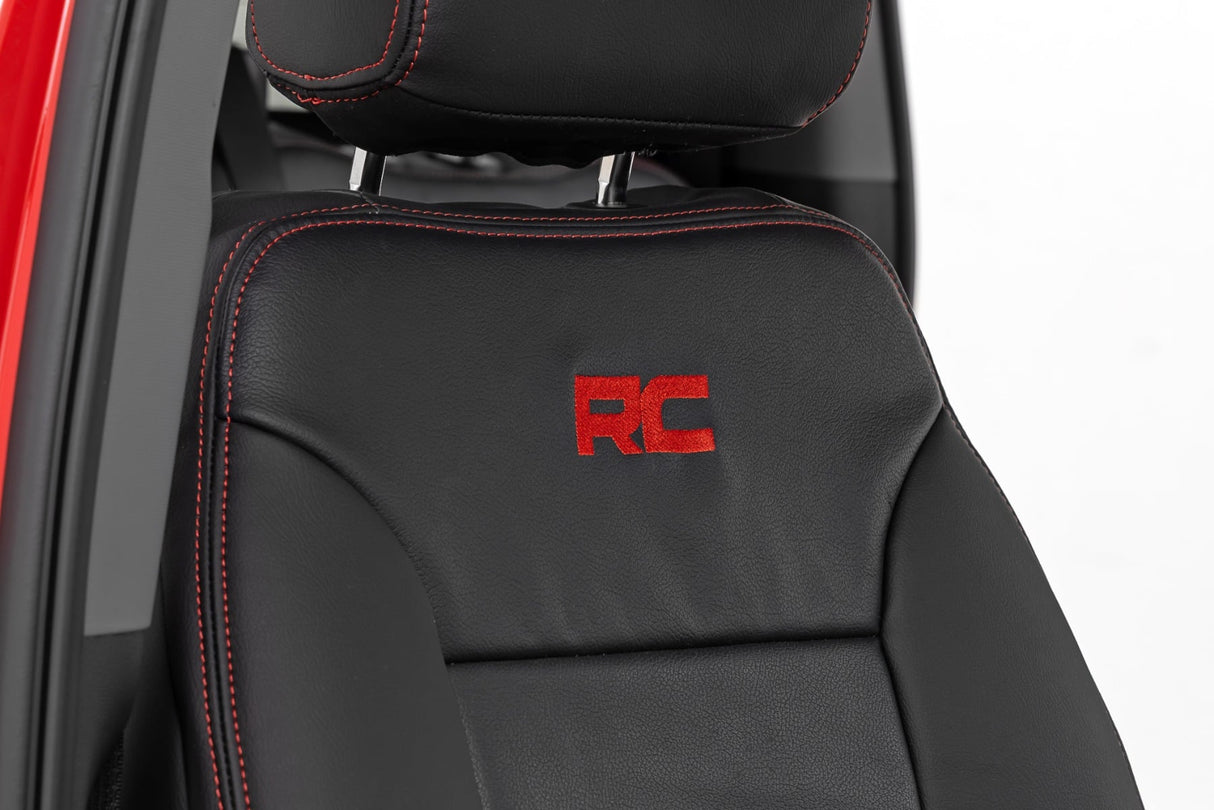 Rough Country Leather Seat Covers for Chevy Silverado Sierra 1500