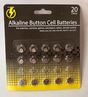 Alkaline Button Cell Batteries AG1/364, AG3/392, AG4/377 and AG13/35 TekShack
