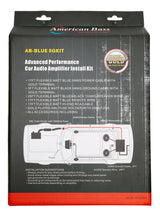 American Bass 0 Gauge Complete CCA (Copper Clad Aluminum) Amplifier Wiring Kit - Car Audio Amp Install Kit with Power, Ground & RCA Cables