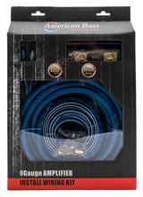 American Bass 0 Gauge Complete CCA (Copper Clad Aluminum) Amplifier Wiring Kit - Car Audio Amp Install Kit with Power, Ground & RCA Cables