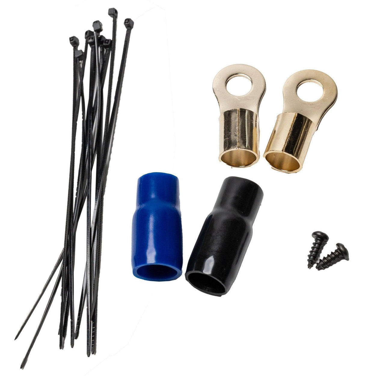 American Bass 0 Gauge Complete CCA (Copper Clad Aluminum) Amplifier Wiring Kit - Car Audio Amp Install Kit with Power, Ground & RCA Cables