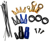 American Bass 4 Gauge Complete CCA (Copper Clad Aluminum) Amplifier Wiring Kit - Car Audio Amp Install Kit with Power, Ground & RCA Cables
