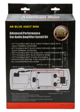 American Bass 4 Gauge Complete CCA (Copper Clad Aluminum) Amplifier Wiring Kit - Car Audio Amp Install Kit with Power, Ground & RCA Cables