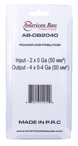 American Bass AB-DB2040 — 0 Gauge Power Distribution Block
