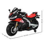Aprilia 12V Electric Motorcycle for Kids - 2 Wheels, Ages 3-10