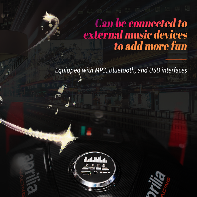 Aprilia 12V Electric Motorcycle for Kids - 2 Wheels, Ages 3-10