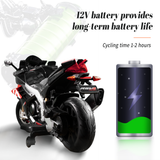 Aprilia 12V Electric Motorcycle for Kids - 2 Wheels, Ages 3-10