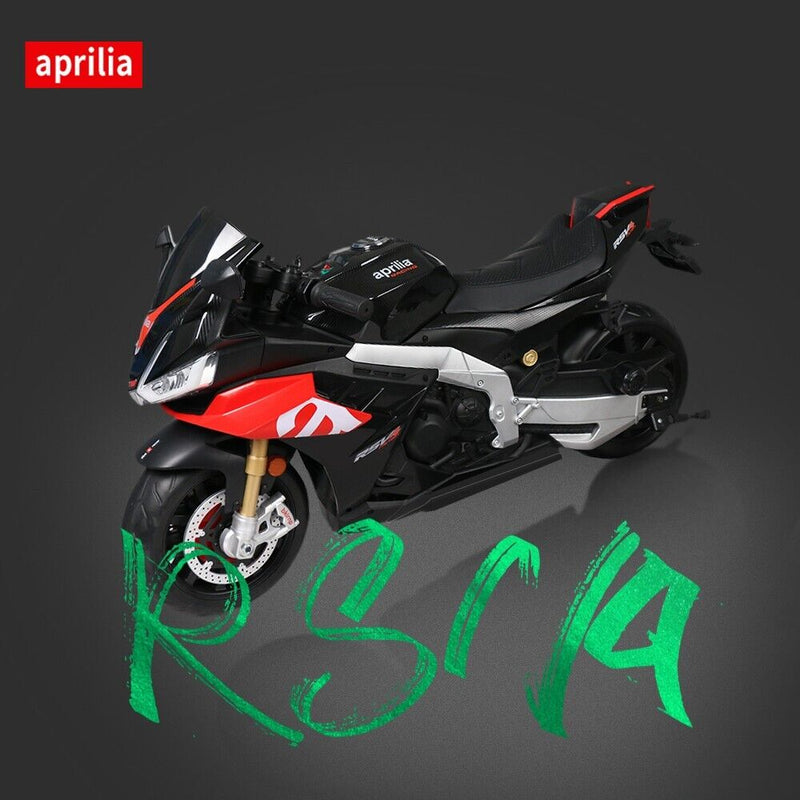 Aprilia 24V Kids Electric Motorbike with Dual 150W BLDC Motors - Speeds up to 12MPH