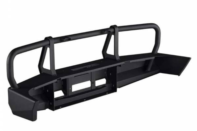 ARB 3423040B Toyota Tacoma 1995-2004 Deluxe Front Bumper Winch Ready with Grille Guard Integrit Textured Black Powder Coat Finish
