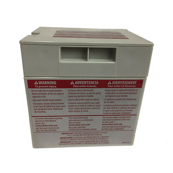 Authentic 12V Grey Battery for Power Wheels 00801-1869 - Long-Lasting Performance Guaranteed