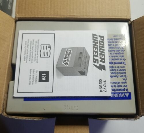 Authentic Fisher Price Power Wheels 12V 12Ah Battery - OEM 00801-1857