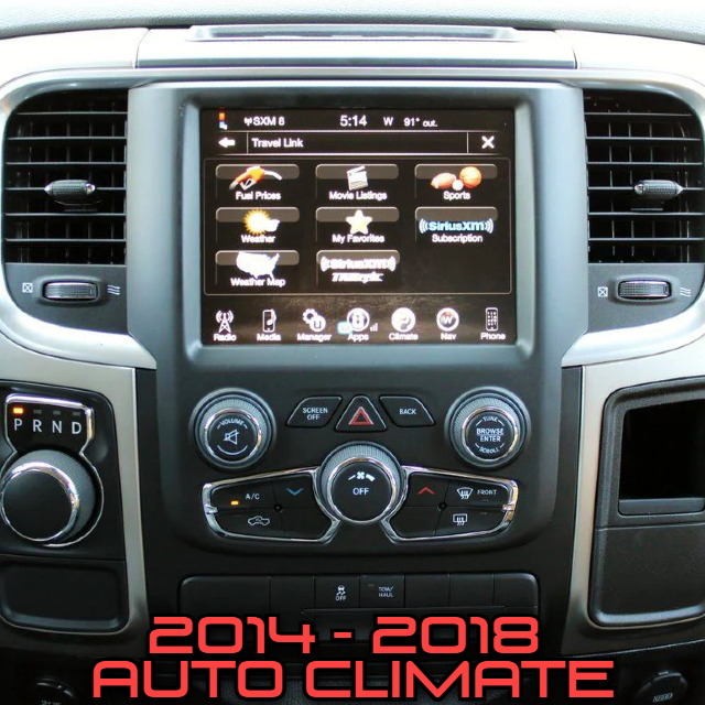14.4" Dodge RAM 2014-2023 Workshop 12 Tesla-Style Screen Workshop 12