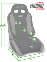 PRP 03-06 Jeep Wrangler TJ Enduro Elite Suspension Seat Crawl Edition - Gray (Pair)