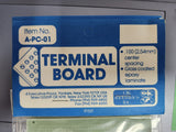 A-PC-01 Terminal Board 0.1" Spacing Epoxy Laminate TekShack