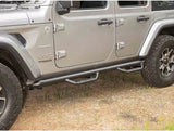 Rugged Ridge Spartan Nerf Bar Textured Black I '18- '24 Jeep JLU Wrangler 4 Door