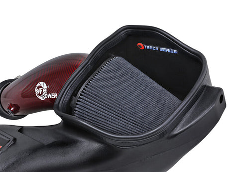 Prise d'air aFe 23-24 Ford F150 Raptor R V8 5,2 L suralimenté Red Carbon Track Series avec filtre P5R