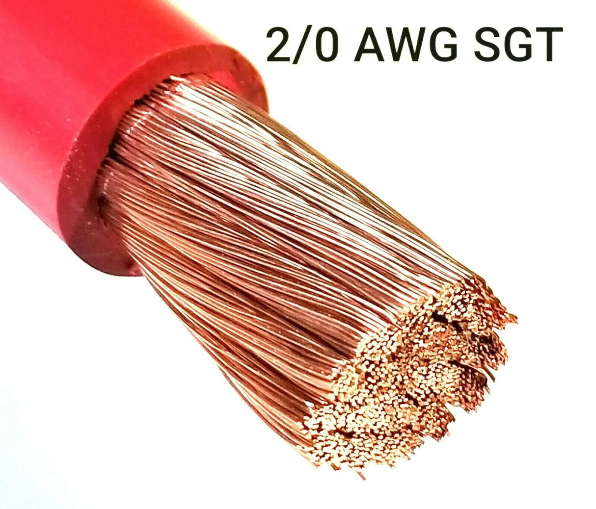 2/0 Gauge Battery Cable Red SAE J1127 SGT Automotive Power Wire SOLD PER FOOT AC/DC WIRE AND SUPPLY