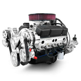 GM Small Block Compatible 400 c.i. Engine and TKX Manual Transmission - 500 Horsepower - Standard Edition Builder Series - Polished Pulley Kit - Fuel Injected